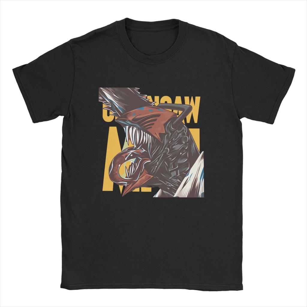 Chainsaws Man Rezes  T Shirt Summer Hipster T Shirts Men's Cotton Comfortable Clothing Short Sleeves Streetwear Tshirt
