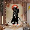 Japanese Samurai Cartoon Tapestry For Living Room Home Dorm Decor INS Home Decor