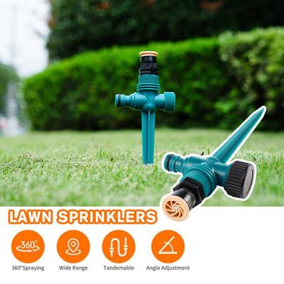1/10PCS Garden Sprinkler 360° Rotation Irrigation Watering System Agriculture Ground Automatic Tube Adjustable Plug Atomization