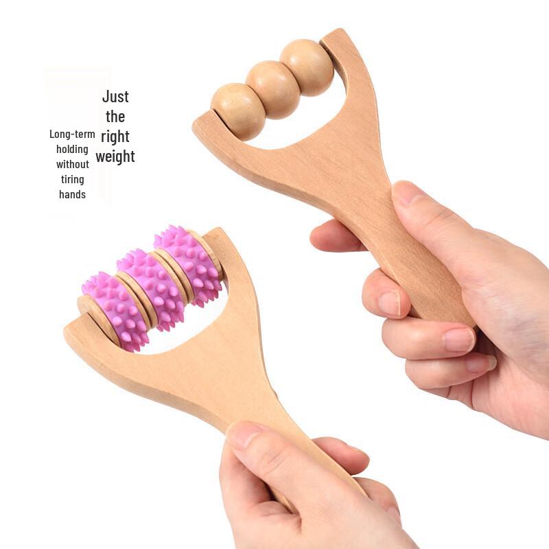 DREAM Wooden Portable Muscle Massager Roller Stick