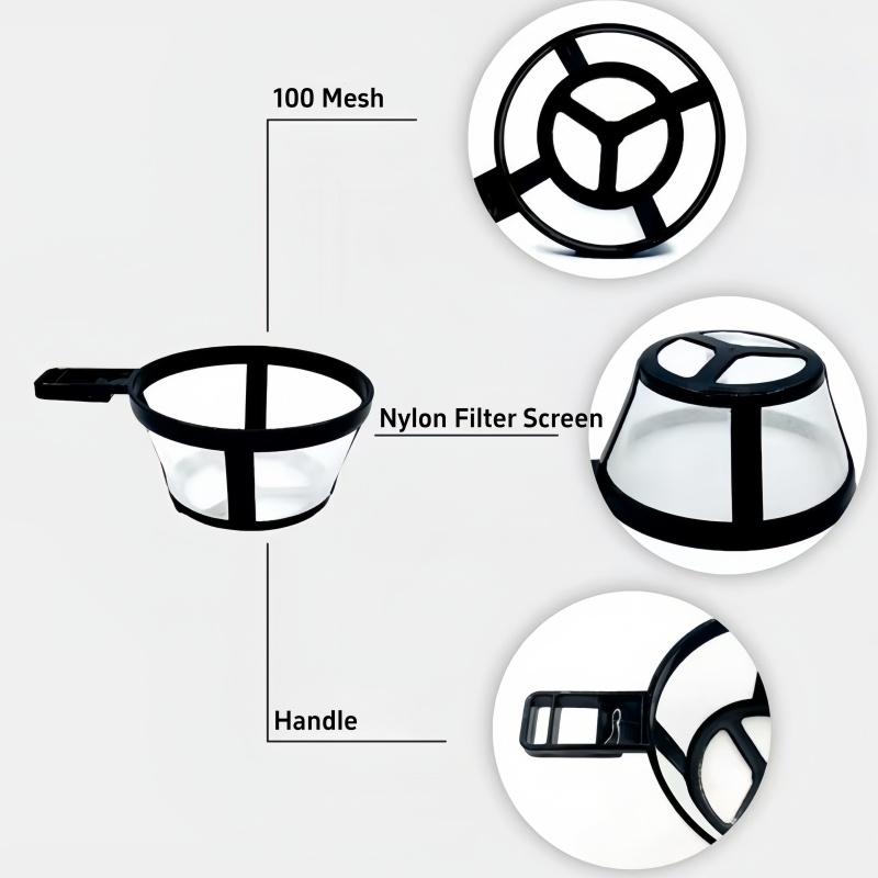 4 Tazee Coffee Filter Reusable Nylon Coffee Strainer Convenient Espresso Dripper Coffee Machine Accessories