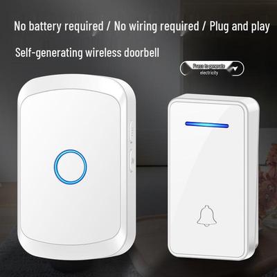 Smart Wireless Battery-Free Waterproof Doorbell for Long-Distance Use