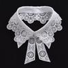 New Lace Floral Fake Collar Detachable Black White Decoration Collar Clothes Trim Women Girls