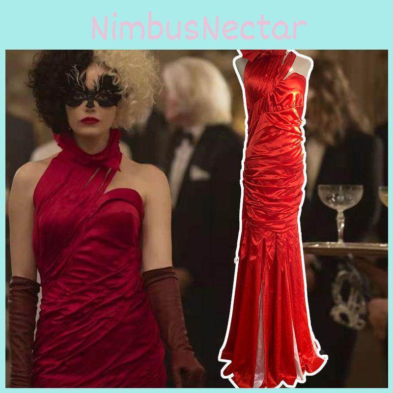 Deluxe Cruella De Vil Cosplay Costume For Women Featuring Chemical Fiber Blend