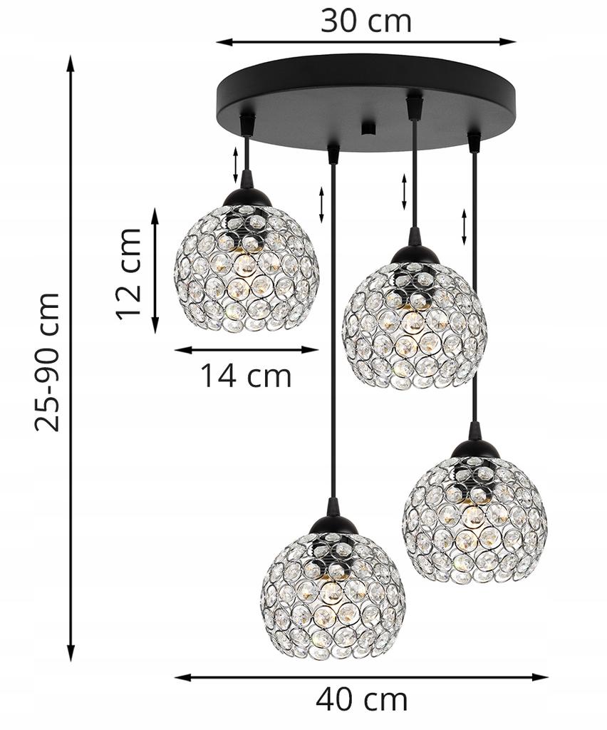 UNIQUE CHANDELIER HANGING LAMP CHROME CRYSTAL