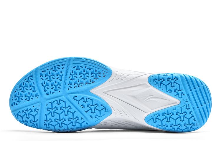 Li Ning Flying Eagle Breathable Badminton Shoes Unisex White Blue AYTU001-2