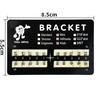 PIORPOY 20Pcs/Kit Dental Orthodontic Braces For Teeth MIM Monoblock Metal Mini Standard Roth MBT Slot 0.022 0.018 Hooks 3-4-5 3