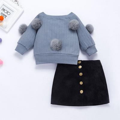Infant Baby Girls Short Long Sleeve Sleeveless Floral Dress Toddler Kids Skirt Summer Fall Solid Color Outfit