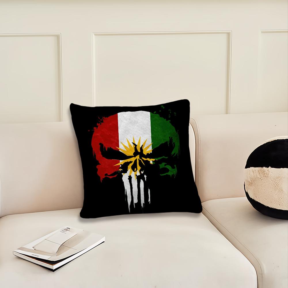 Flag of Kurdistan cushion cover Pillow Cover Decoration Room Home Sofa living Office Car Nordic Simplicity