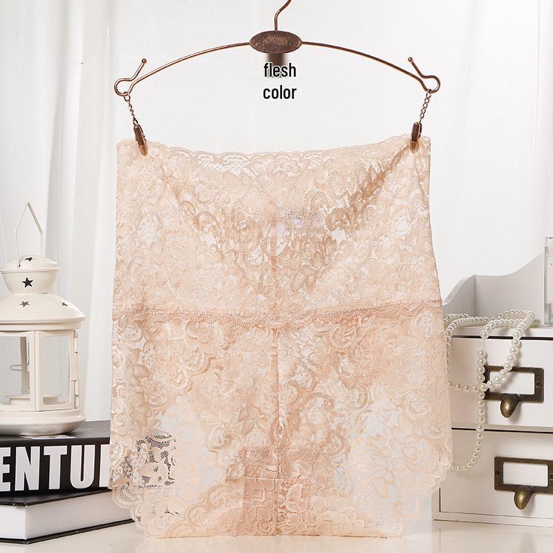 Plus Size Sexy Lace High-Waisted Women's Breathable Panties