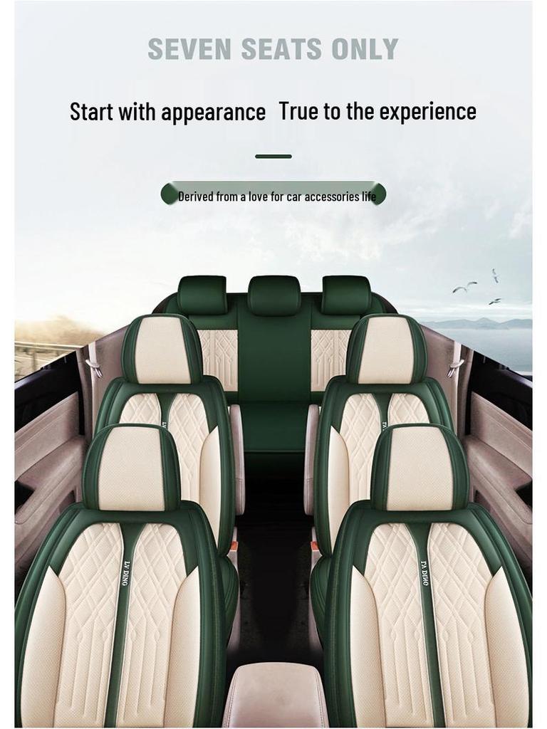 Fundas de Asiento de Cuero Envolvente Completo Baojun 730 para 7 Plazas (2+2+3), Cojines para todas las estaciones.
