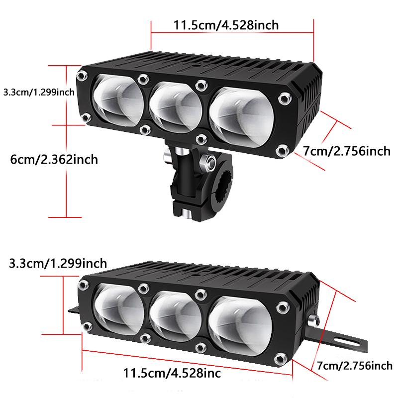 Car Grill Bumper LED Spotlight 160W Hi-Lo Beam Fog Lamps Offroad Driving Light For Motorcycle Pick-up Truck 4x4 ATV Work Lights