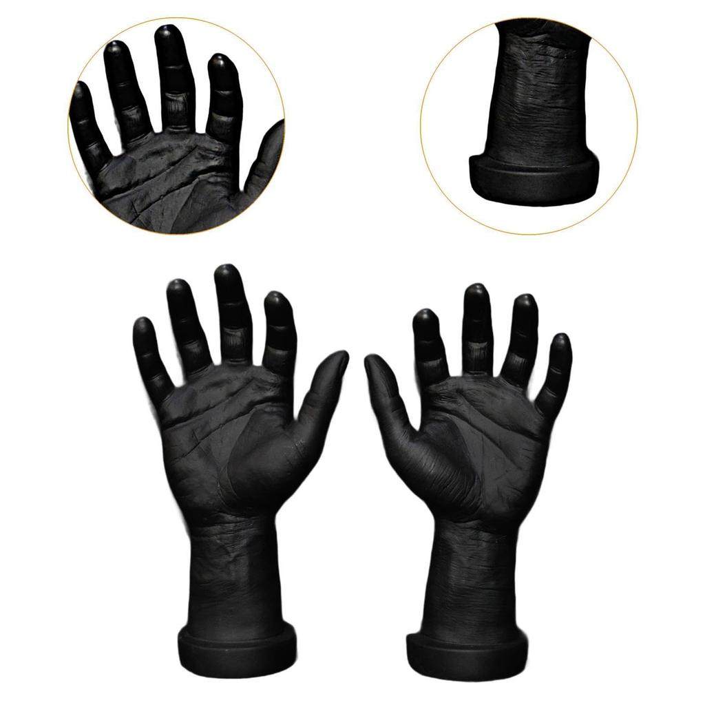 2X Sturdy Male Hand Models Ornament Realistic Male Hand Models for Accessories Photography and Educational Courses
