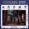 2D Vintage Night Room Backdrop for Eerie Halloween & Movie Nights