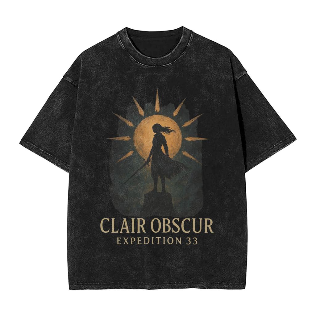 Esquie and Rock Friends Clair Obscur  Expedition T-Shirt Summer Streetwear T-Shirts Popular Tshirt For Male Short-Sleeve