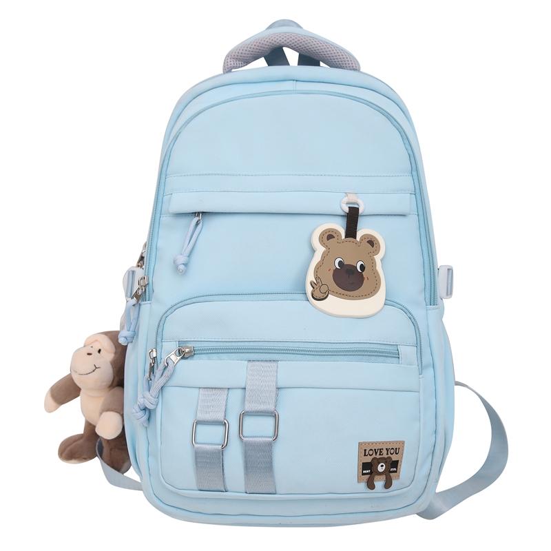 Школьный женский дорожный рюкзак контрастного цвета — фото 20