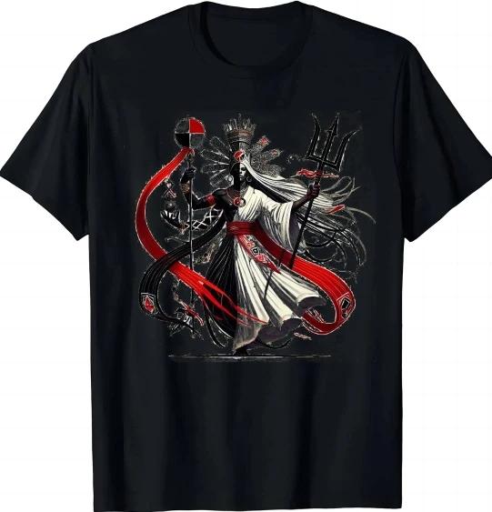 Butterflies Surrounding The Indian Female Chief and The White Horse Ethnic Style Personality TShirt Unisex Clothing Streetwear