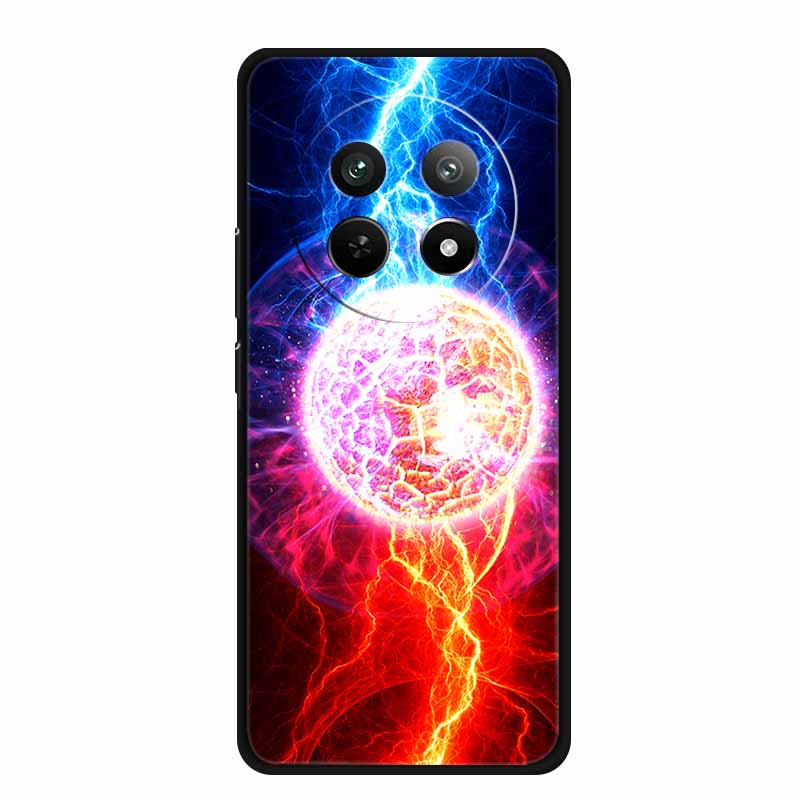 Phone Case For Realme 13 Pro Plus Case Protective Black Silicone Soft Coque For Realme13 Pro Plus Back Cover Case 13Pro Plus Bag