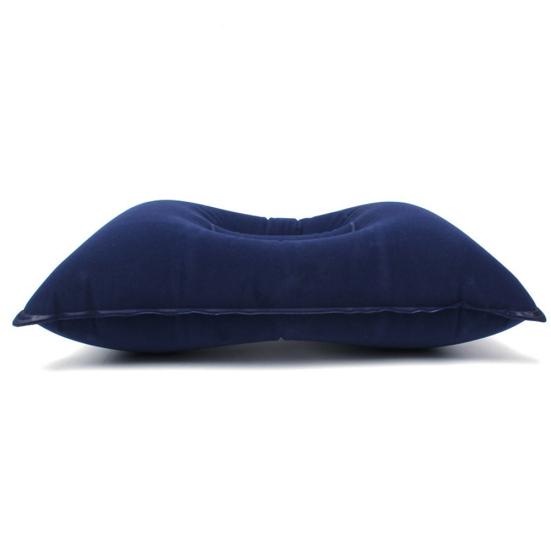 Portable Outdoor Non-Leakage Flocking Inflation Pillow Travel Camping Cushion