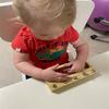 Montessori Toys Busy Board Tray Montessori Fine Motor Skills Learning Educational Wooden Toys For Children 3 Year Olds D86Y