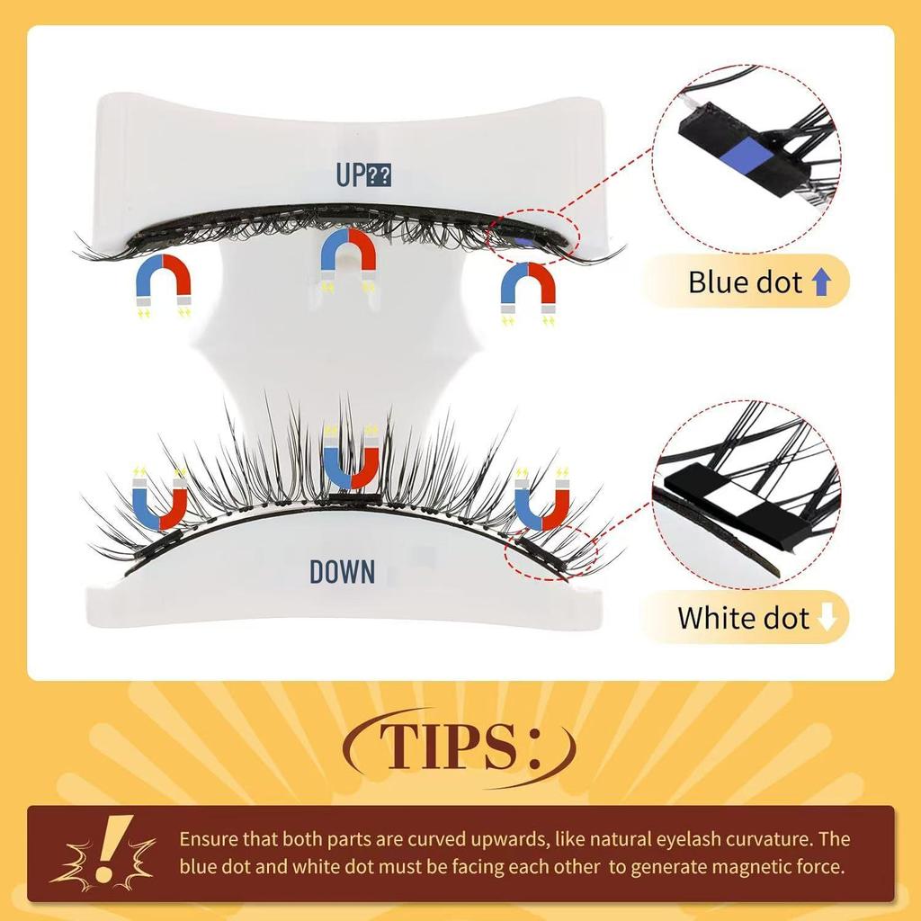 Magnetic Glue-Free False Eyelashes Box Set - Europe & America Edition
