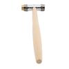 Dual Head Small Hammer Brass and Plastic Mallet Installation Hand Tool with Wooden Handle for Home