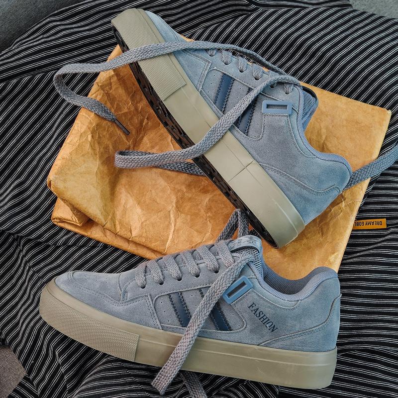 

2025 новый тренд низкая нишевая повседневная мужская обувь универсальный тренд бордовые туфли для студентов обувь для доски 44 синий