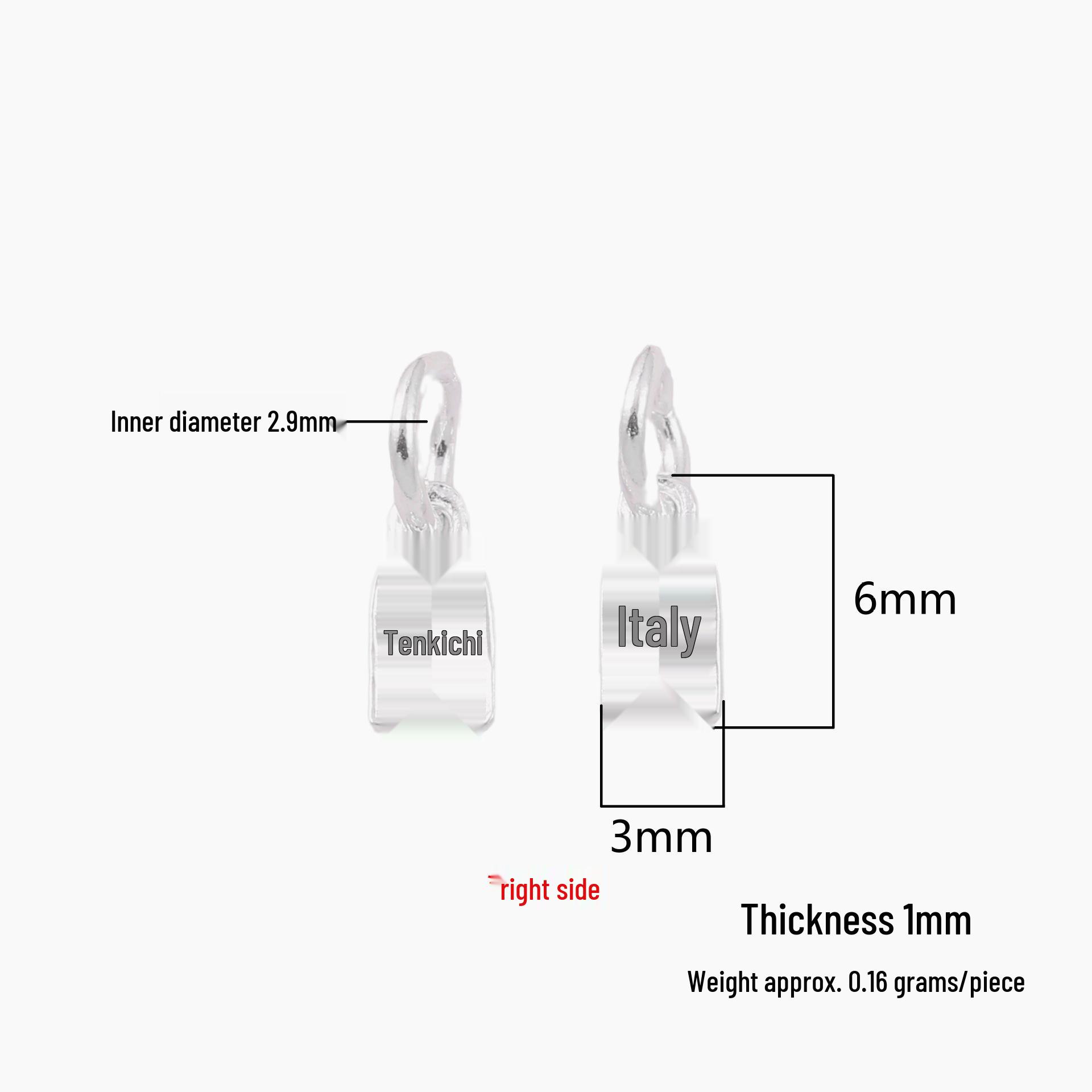 S999 Sterling Silver Fu Pendant | Handmade Crystal Bracelet & Necklace DIY Beading Accessories 999 Sterling Silver