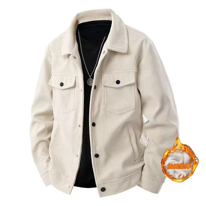 New Design Corduroy Jacket, Breathable and Lightweight, Trendy and Versatile To Showcase Personality, with Delicate and Soft Fabric