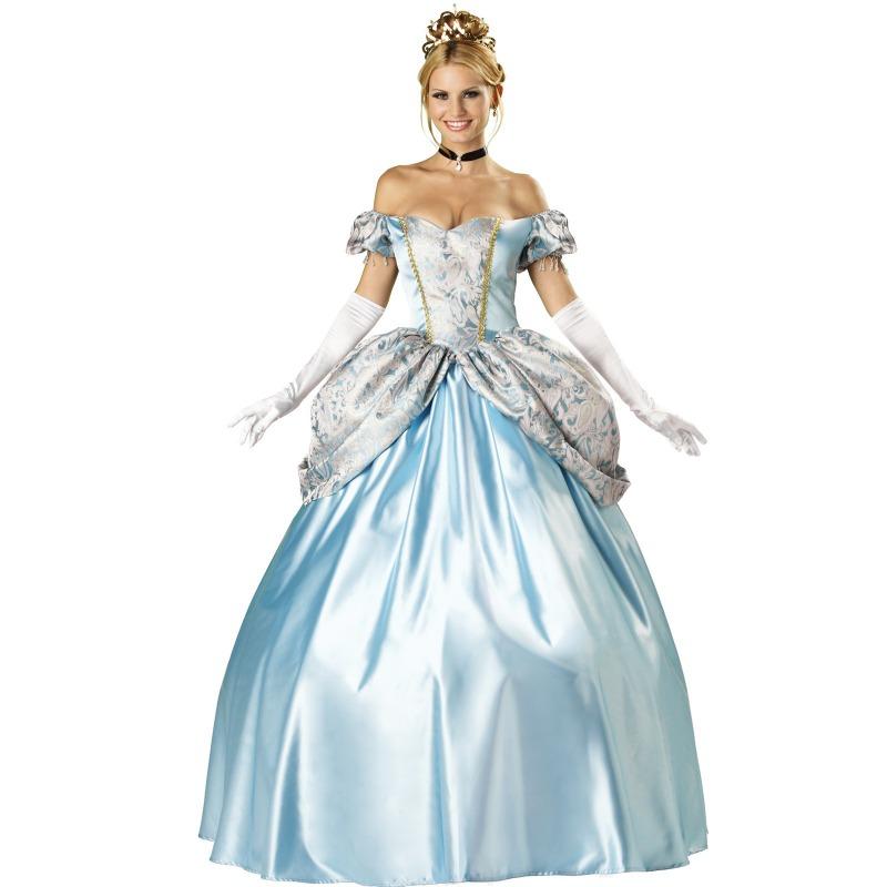 Halloween Snow White Sissy Mary Princess Frozen Character Cinderella Uniform Long Evening Dress