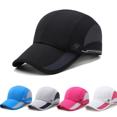Running Waterproof Quick-drying Sun Visor Breathable Hat Mesh Sport Baseball Cap