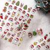 Cyansea Christmas 3D Cartoon Nail Stickers - Santa Claus & Tree Design