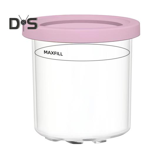 

1/4 шт. пинты и крышки Creami для охладителя банок для мороженого Ninja, контейнеры для хранения мороженого без бисфенола А, пригодные для мытья в посудомоечной машине, совместимые с NC299AMZ NC300s