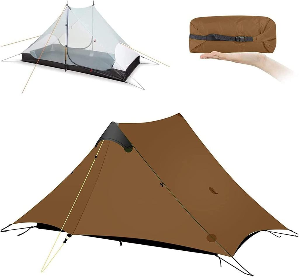 3F UL GEAR Lanshan Tent for 2 Compact and Simple UV Easy To Set Stylish People, Ultra-lightweight, 2-piece Set, Tent, Windproof, Waterproof,