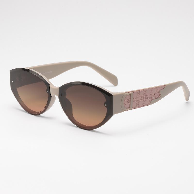 

Cute Oval Frame Fashion Sunglasses For Men And Women Luxury Stylish Designer Sun Glasses With D Letter Shades Uv400