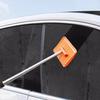 Car Windshield Cleaner Tool with Extendable Handle Reusable Microfiber Expandable Cleaning Brush for Vehicles Practical Windscreen Washing Accessory