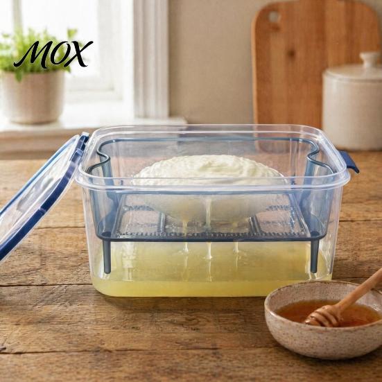 Breathable Food Container Crisper Box, with Mesh Drain Strainer, Tofu Whey Refrigerator Organizer Bin Separation Container, for Fresh Fruit Vegetable