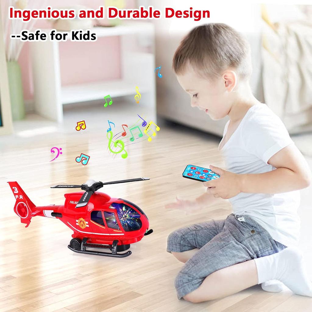 Ele ELEOPTION Airplane Toy Infrared Remote Control Plane Toys Helicopter with Lights and Music Aeroplane Toys for 3 4 5 6 7 8 Year Old Boys Girls