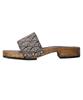 KYOETSU Geta Sandals with Japanese Burnt Paulownia Wood Men's Patterns, (7)