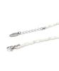Polalita White Oval Mother-Of-Pearl & Silver Point Necklace (Plt-Nl-083_Wt)
