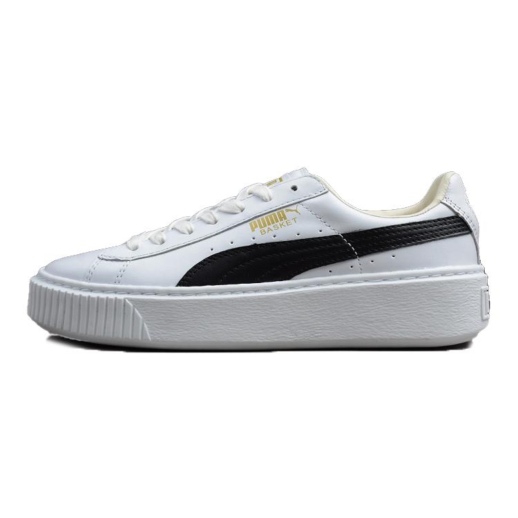PUMA Basket Platform Black White Womens 364040-05 36 чёрный/белый