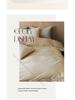 Class A 100s Premium Cotton Flannel 4-Piece Winter Embroidered Bedding Set - Thickened Bed Sheet & Duvet Cover