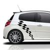 2PCS Car Side Body Door Stickers For Renault Clio RS R.S. MK2 3 4 Racing Flag Style Vinyl Decals Auto Decor Stickers Accessories