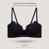Front-Buckle Lace Bra for Small Busts - Wire-Free, Side-Support, Thickened Cup