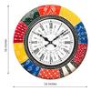 Boistrous Colors Wooden Antique Analog Wall Clock for Home and Gifting || Clock Size[16 X 16 Inches]