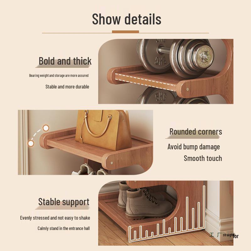Narrow Corner Shoe Rack: Space-Saving Multi-Layer Shelf for Entryway