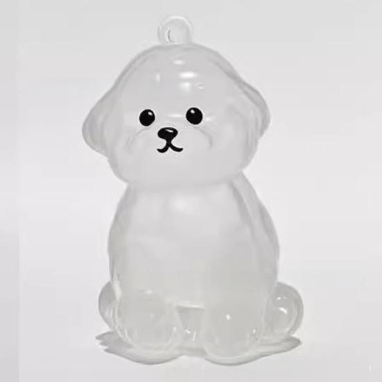 Psí klíčenka Personalizovaná památka na mazlíčka Průhledná akrylová skořápka Corgi Pomeranian Buldok Lehká klíčenka s plemenem psa
