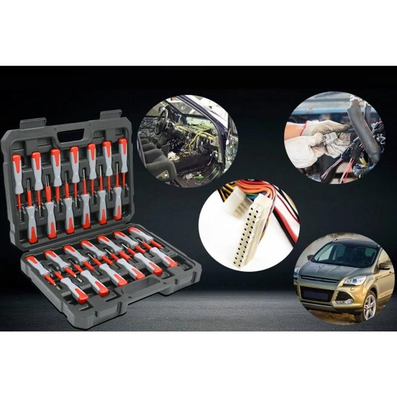 Universal Efficient Professional Car Terminal Pin Extractor Set With 26 Different Tool For Wiring Harness Disassembly