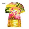 Red Crowned Crane Series 3D Printed Men's Casual Short Sleeved T-shirt Plus Size Men Sportwear Summer T-shirts