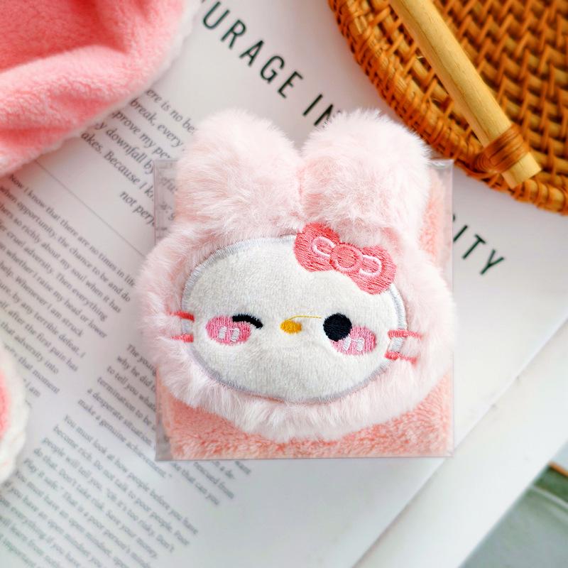 

Full Moon Cat Cartoon Coral Fleece Hand Towel - Birthday & Event Souvenir Gift PVC Gift Box Size 9.5*9.5*4cm